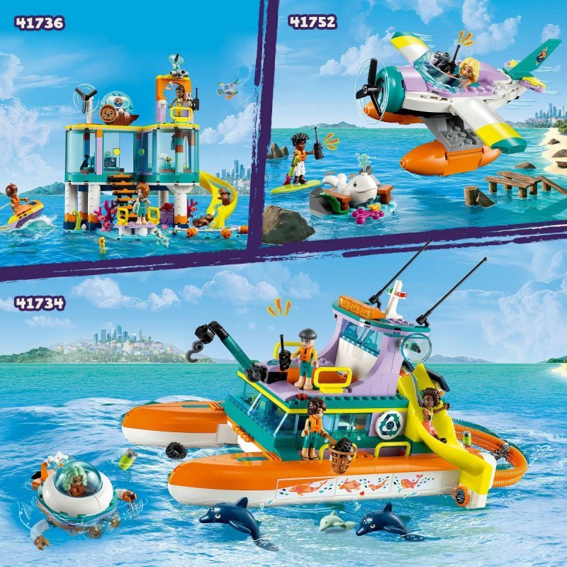 LEGO FRIENDS MORSKA ŁÓDŹ RATUNKOWA 41734 7+