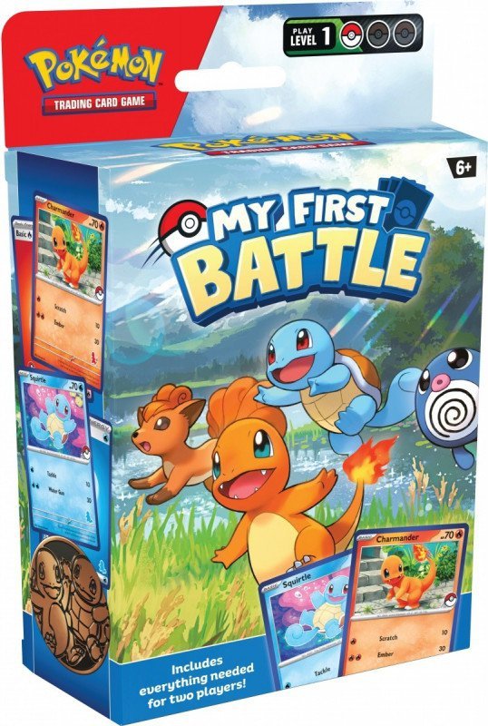 POKEMON TCG KARTY MY FIRST BATTLE CHARMANDER/SQUIRTLE 6+
