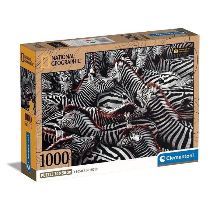 CLEMENTONI 1000 EL. COMPACT NATIONAL GEOGRAPHIC PUZZLE 10+