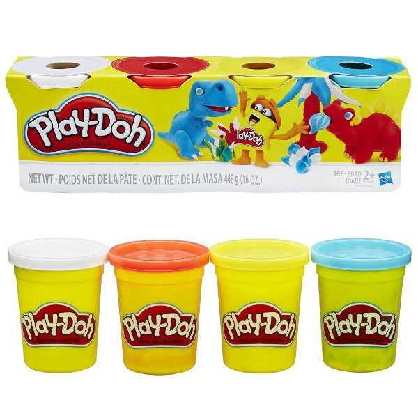 HASBRO PLAY DOH CIASTOLINA 4PAK CLASSIC COLOR B6508 3+