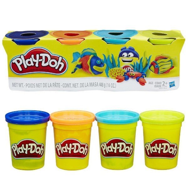 HASBRO PLAY DOH CIASTOLINA 4PAK BOLD COLOR B6509 3+