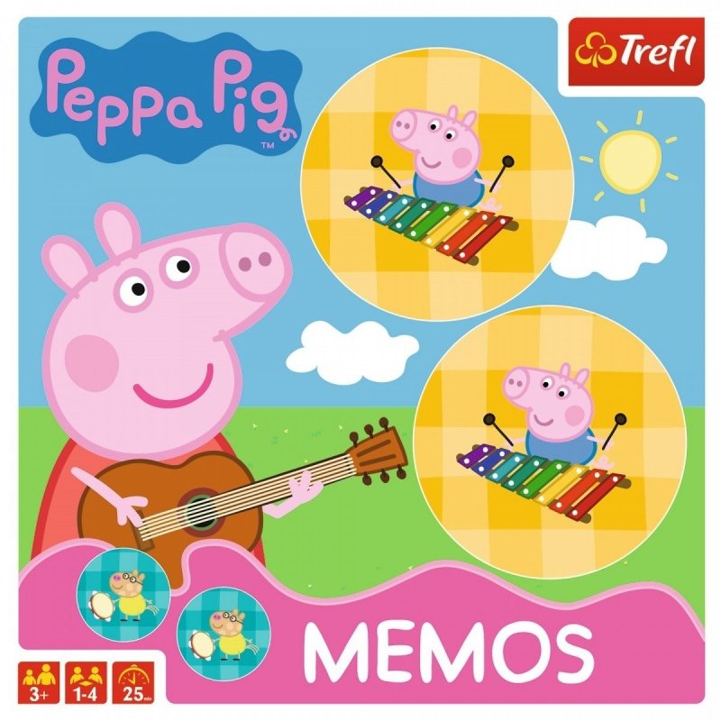 TREFL GRA MEMOS ŚWINKA PEPPA 3+