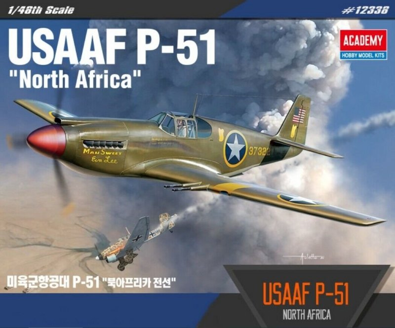 ACADEMY USAAF P-51 NORTH AFRICA 12338 SKALA 1:48