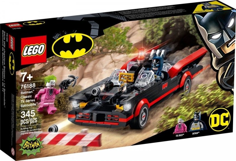 LEGO SUPER HEROESBATMOBIL - KLASYCZNY SERIAL TV 76188 7+