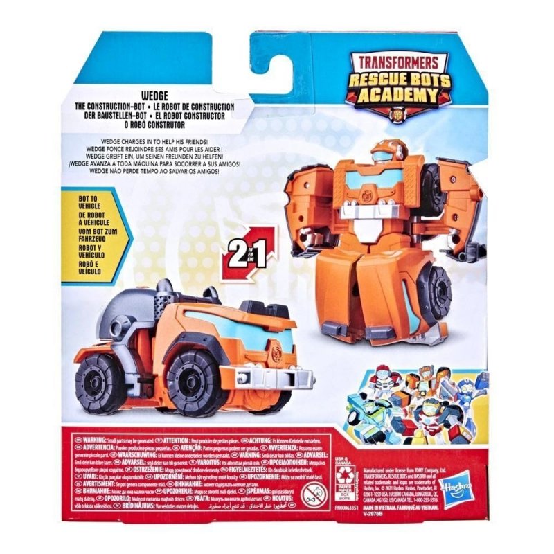 HASBRO TRANSFORMERS RESCUE BOTS ACADEMY WEDGE THE CONSTRUCTION RF F0925 3+
