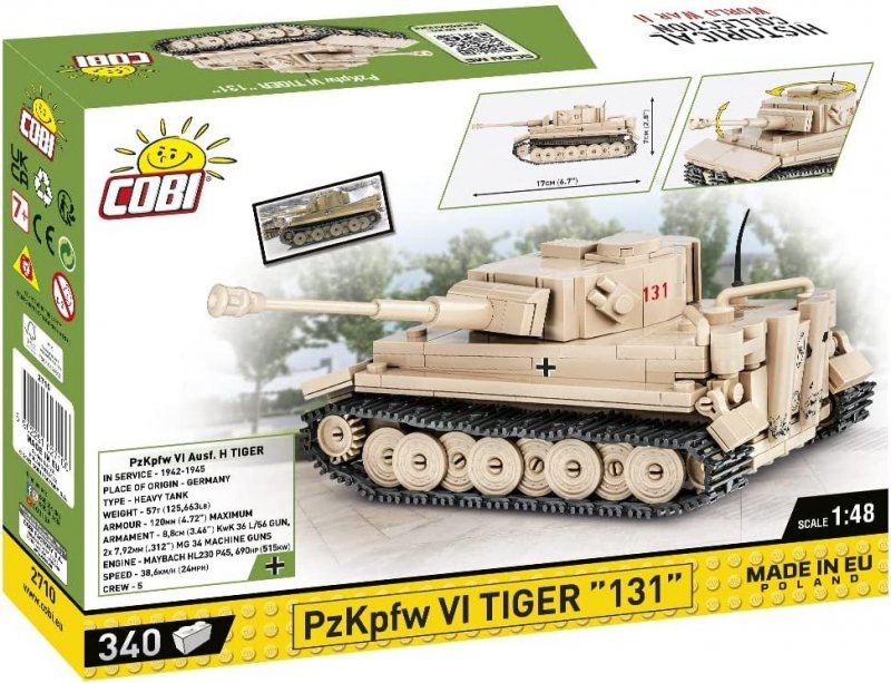 COBI HISTORICAL PZKPFW VI TIGER 131 2710 7+