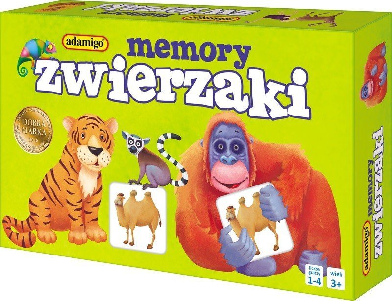 ADAMIGO MEMORY PAMIĘĆ MINI ZWIERZAKI 3+