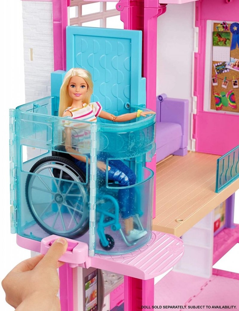 MATTEL BARBIE IDEALNY DOMEK NOWA WINDA ŚWIATŁO+DŹWIĘKI GNH53 3+