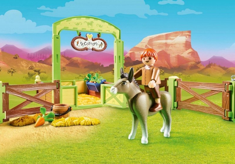 PLAYMOBIL SPIRIT RIDING FREE BOKS STAJENNY KLAK I MARCHEWA 70120 4+