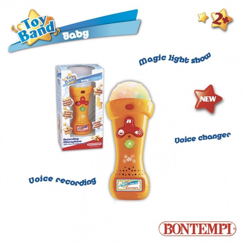 BONTEMPI BABY - MIKROFON DLA DZIECI ZMIENIAJĄCY GŁOS 2+