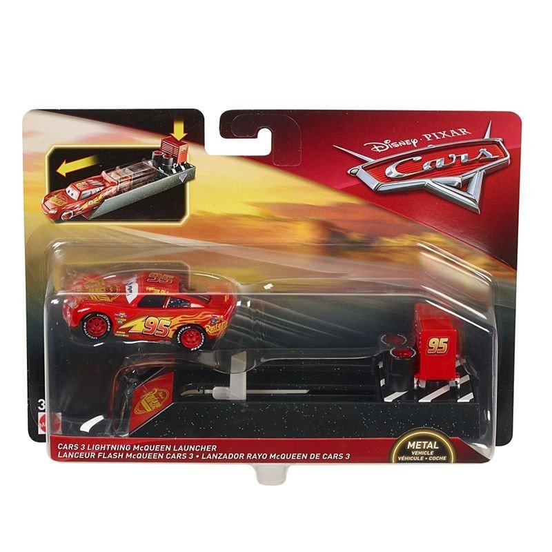 HOT WHEELS CARS AUTA LIGHTNING ZYGZAK MCQUEEN LAUNCHER FLH76 3+