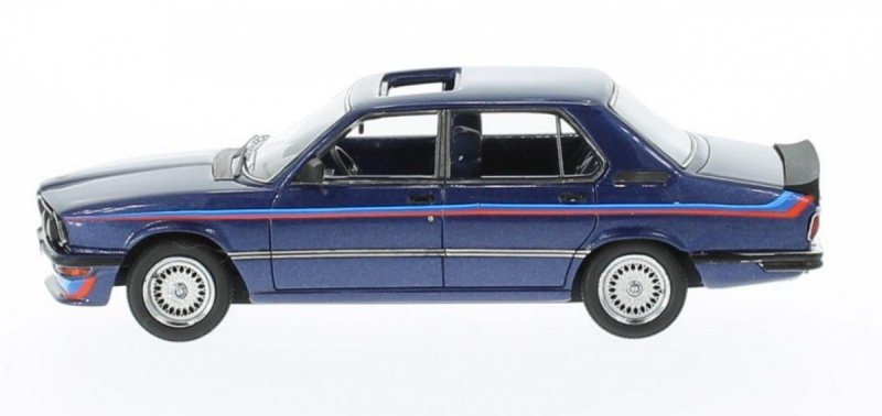NEO MODELS BMW M535I (E12) 1978 (METALLIC DARK BLUE/DECORATED) SKALA 1:43