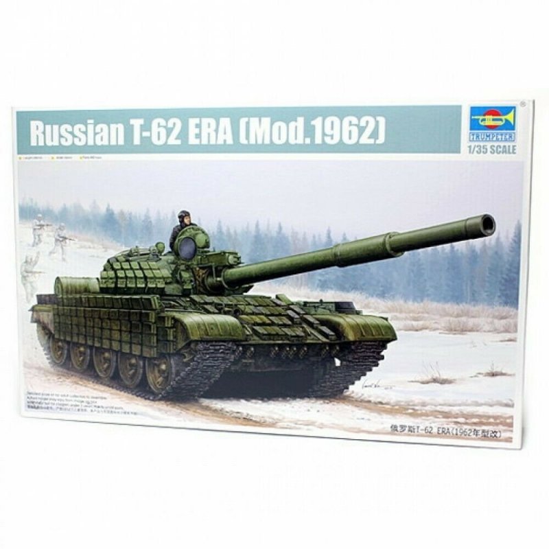 TRUMPETER RUSSIAN T-62 E RA MOD.1962 01555 SKALA 1:35
