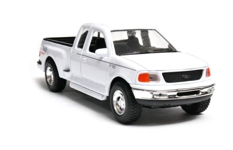 WELLY 1999 FORD F-150 FLARESIDE SUPERCAB PICK UP BIAŁY SKALA 1:24 3+