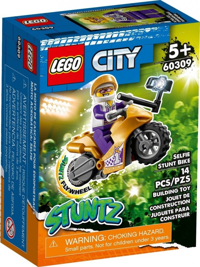 LEGO CITY SELFIE NA MOTOCYKLU KASKADERSKIM 60309 5+