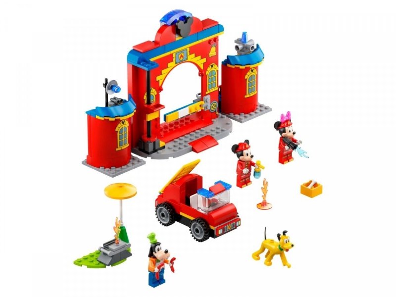 LEGO MICKEY AND FRIENDS REMIZA I WÓZ STRAŻACKI MYSZKI MIKI I PRZYJACIÓŁ 10776 4+