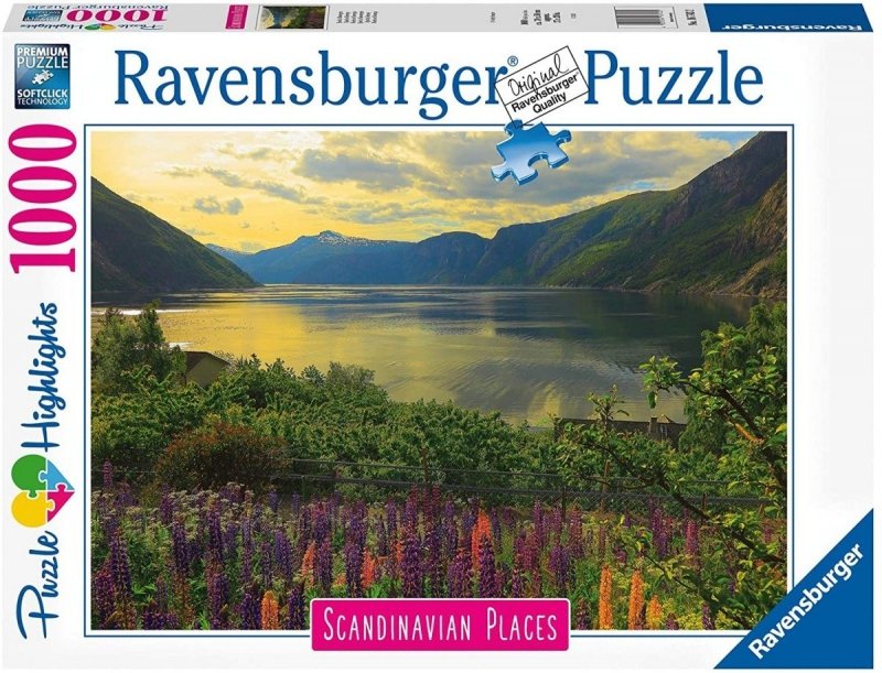 RAVENSBURGER 1000 EL. SKANDYNAWSKIE KRAJOBRAZY 2 PUZZLE 14+