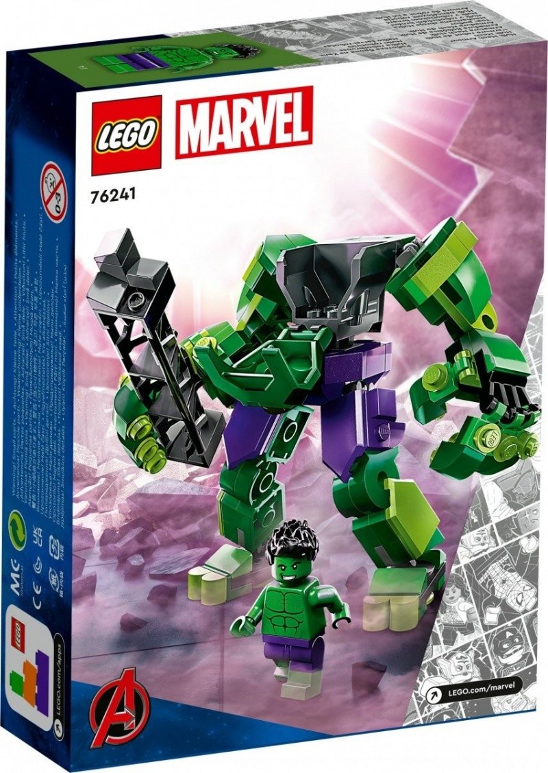 LEGO SUPER HEROES MECHANICZNA ZBROJA HULKA 76241 6+