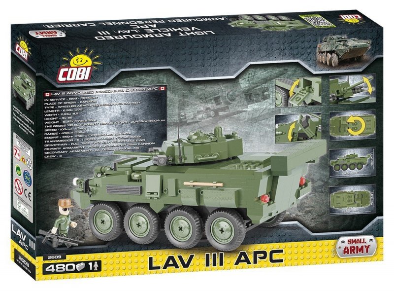 COBI KLOCKI MAŁA ARMIA LAV III APC 2609 7+