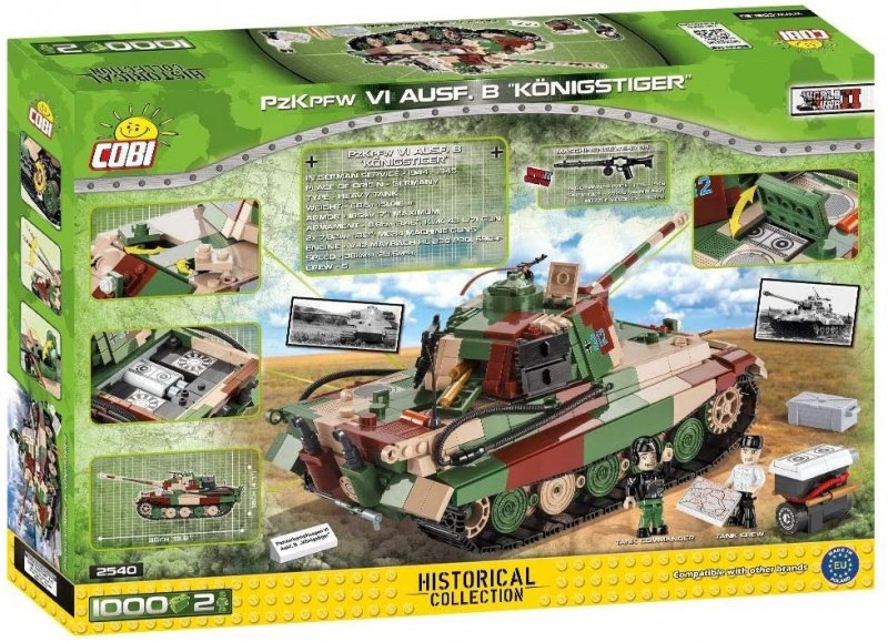 COBI HISTORICAL PZKPFW VI AUSF.B KONIGSTIGER 2540 7+