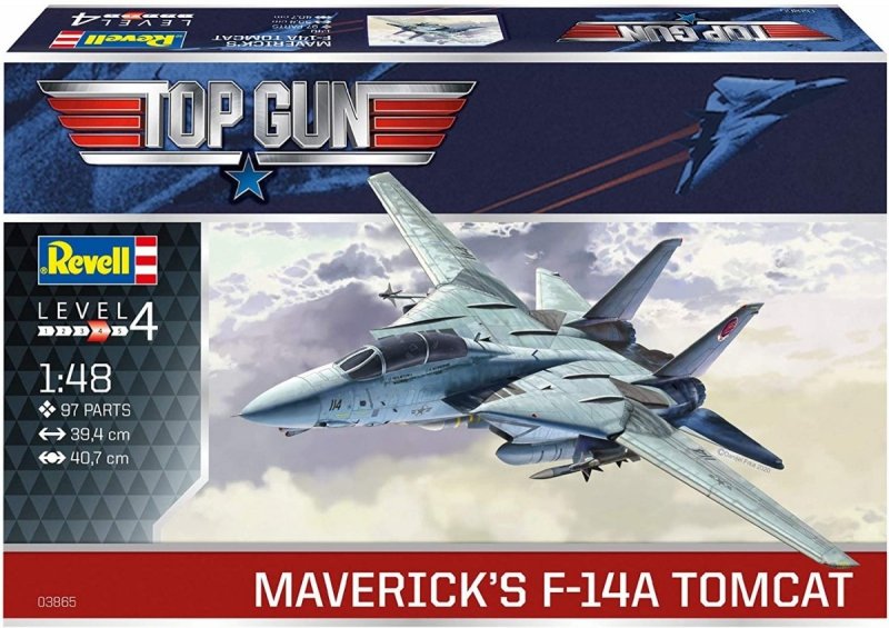 REVELL F-14A TOMCAT TOP GUN 03865 SKALA 1:48