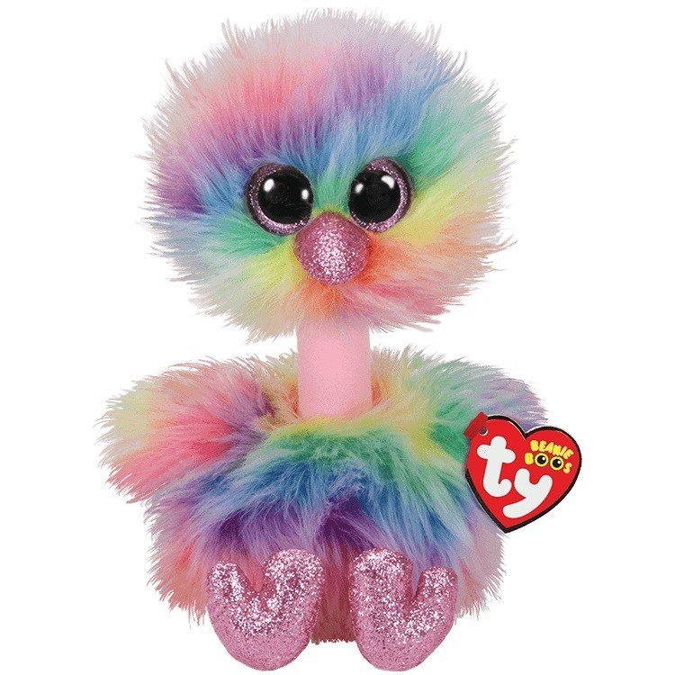 MASKOTKA TY BEANIE BOOS PASTELOWY STRUŚ ASHA 24CM 3+