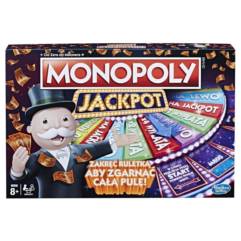 HASBRO GRA MONOPOLY JACKPOT 8+