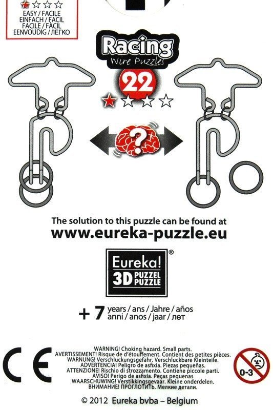 EUREKA 3D GRA ŁAMIGŁÓWKA DRUCIANA RACING NR 22 7+