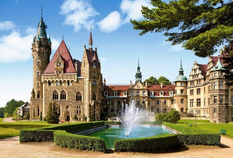 CASTOR 1500 EL. ZAMEK MOSZNA POLSKA PUZZLE 12+