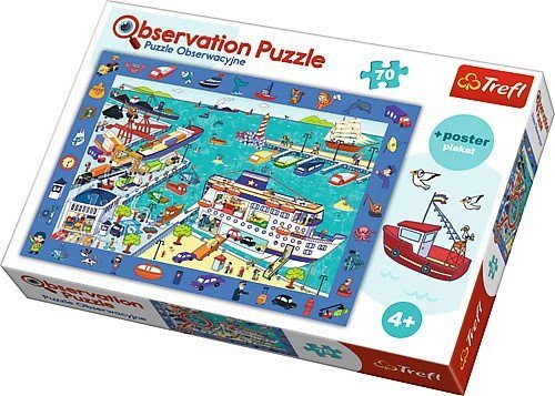 TREFL 70 EL. OBSERWACYJNE - ODWIEDZAMY PORT PUZZLE 4+