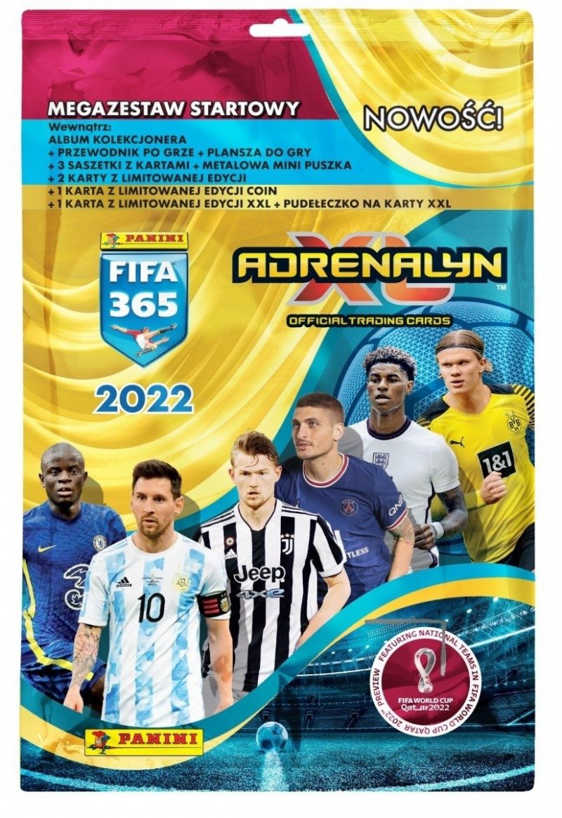 PANINI KOLEKCJA MEGAZESTAW STARTOWY FIFA 365 2022 5+