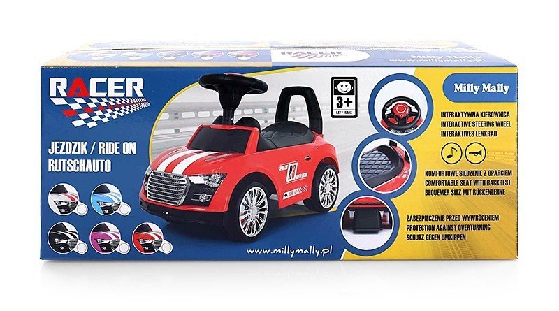 MILLY MALLY POJAZD RACER CZERWONY 3+