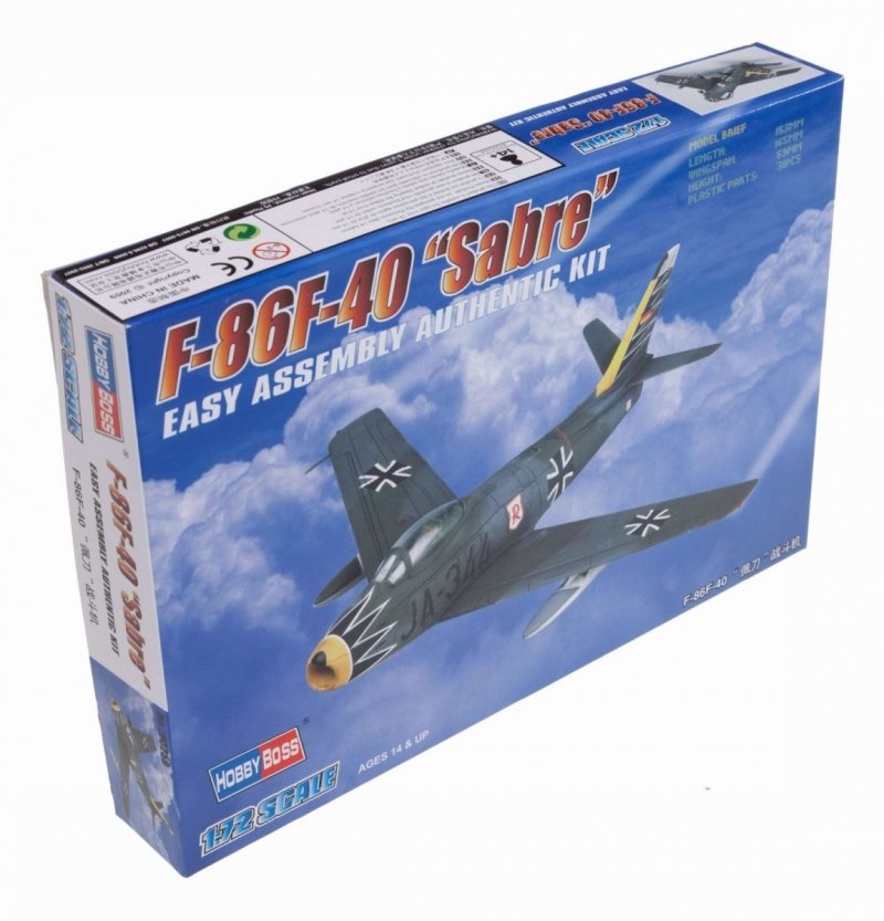 HOBBY BOSS F-86F-40 SABRE 80259 SKALA 1:72