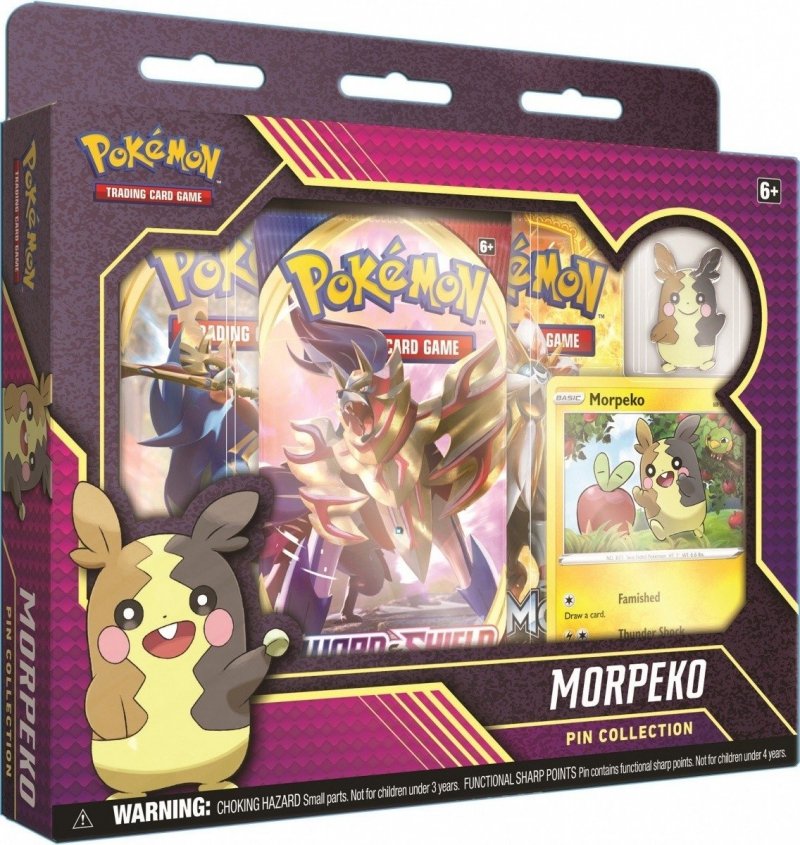 POKEMON KARTY TCG PIN COLLECTION MORPEKO 6+