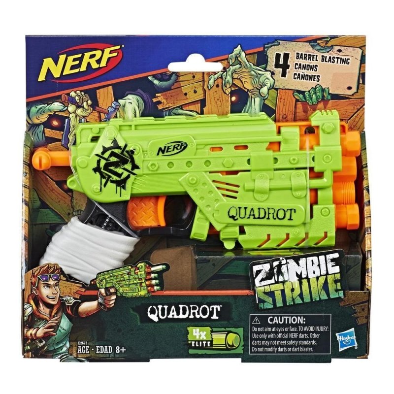 HASBRO WYRZUTNIA NERF ZOMBIE QUADROT E2673 8+