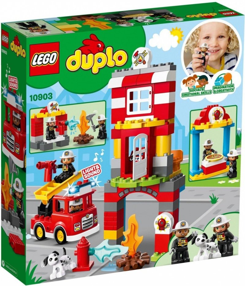 LEGO DUPLO REMIZA STRAŻACKA 10903 2+