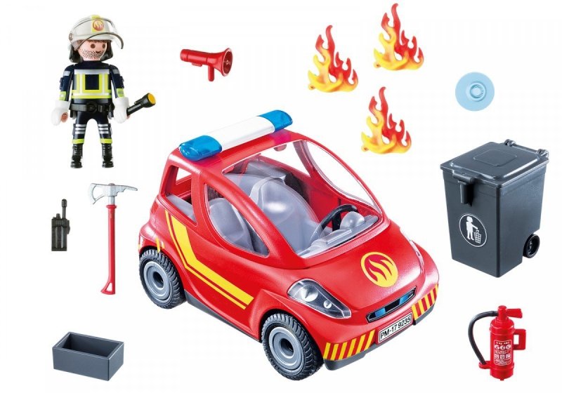 PLAYMOBIL ZESTAW FIGUREK SAMOCHÓD STRAŻACKI 9235 4+