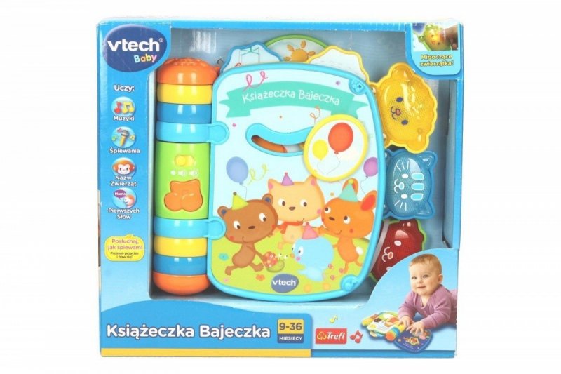 VTECH INTERAKTYWNA KSIĄŻECZKA BAJECZKA 60341 12M+