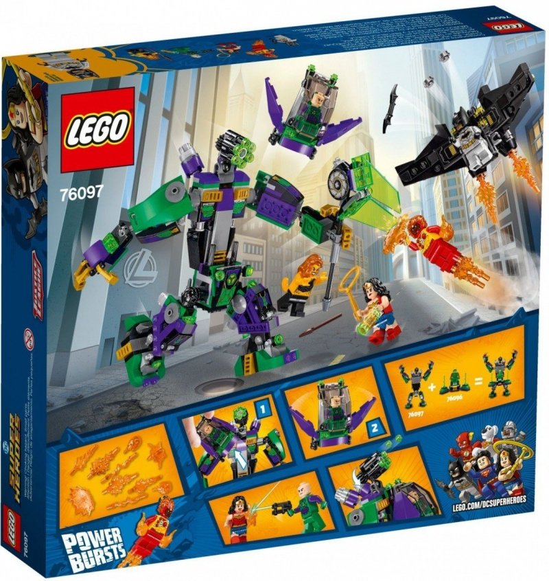 LEGO SUPER HEROES STARCIE Z MECHEM LEXA LUTHORA 76097 7+