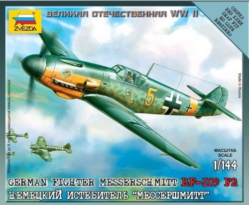 ZVEZDA GERMAN FIGHTER MESSERSCHMITT BF-109 F2 6116 SKALA 1:144