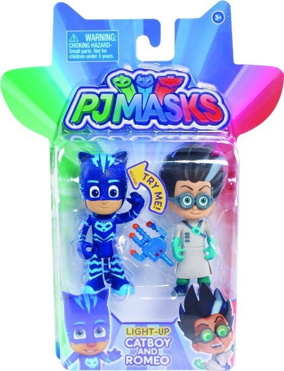 COBI PIDŻAMERSI ŚWIECĄCA FIGURKA 2-PAK, CATBOY I ROMEO PJ MASKS 7,5CM 3+