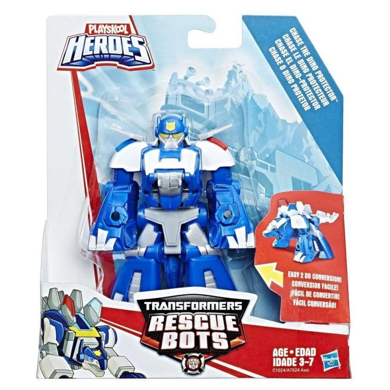 HASBRO TRANSFORMERS RESCUE BOTS CHASE THE DINO PROTECTOR C1024 3+