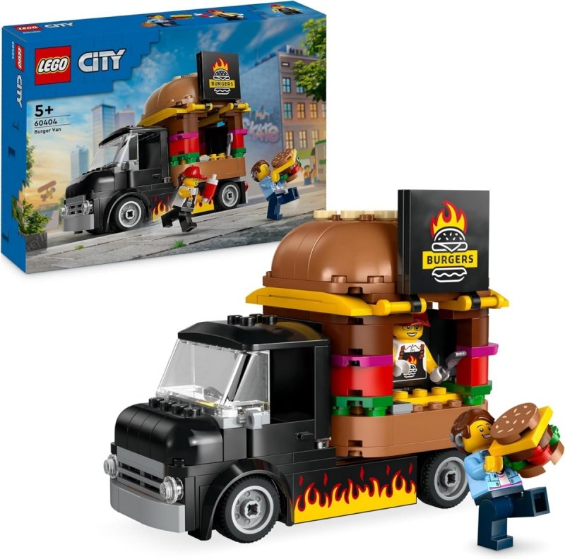 LEGO CITY CIĘŻARÓWKA Z BURGERAMI 60404 5+
