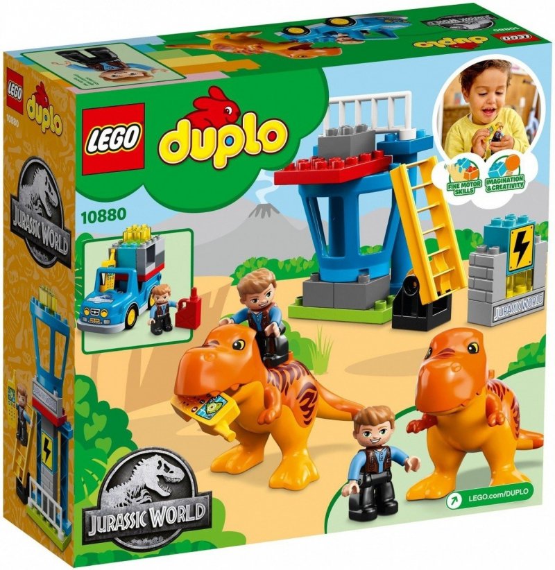 LEGO DUPLO JURASSIC WORLD WIEŻA TYRANOZAURA 10880 2+