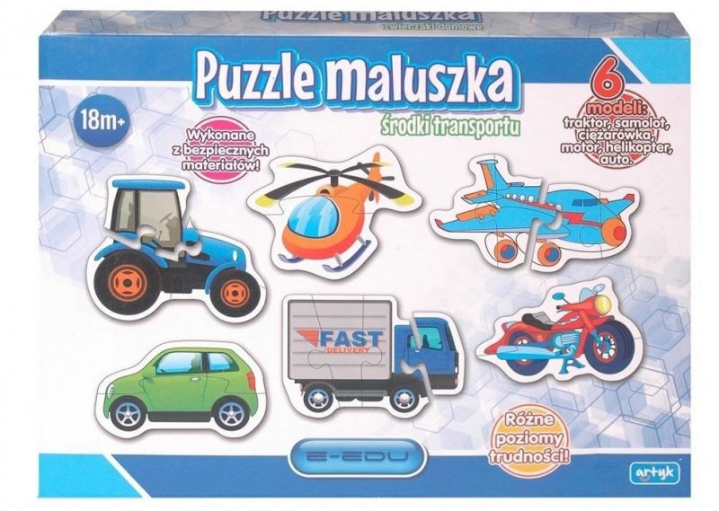 ARTYK PUZZLE MALUSZKA POJAZDY 18M+