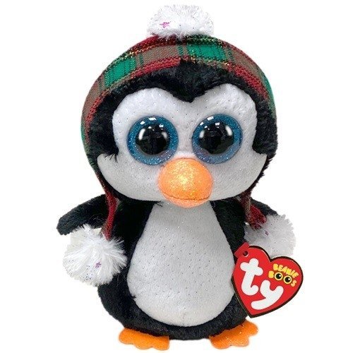 METEOR MASKOTKA BEANIE BOOS PINGWIN ŚWIĄTECZNY CHEER 15CM 3+