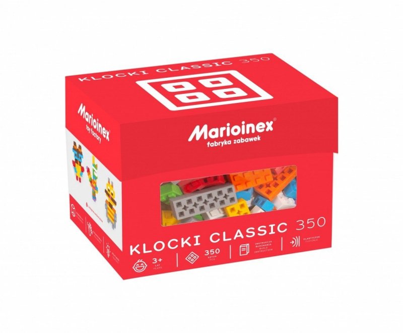 MARIOINEX KLOCKI CLASSIC 350 SZT. 3+