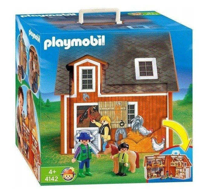 PLAYMOBIL MOJE PRZENOŚNE GOSPODARSTWO ROLNE 4142 4+