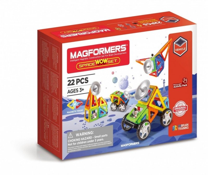 MAGFORMERS KLOCKI VEHICLE SPACE 22 EL. 3+