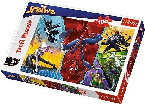 TREFL 100 EL. SPIDER-MAN DO GÓRY NOGAMI PUZZLE 5+